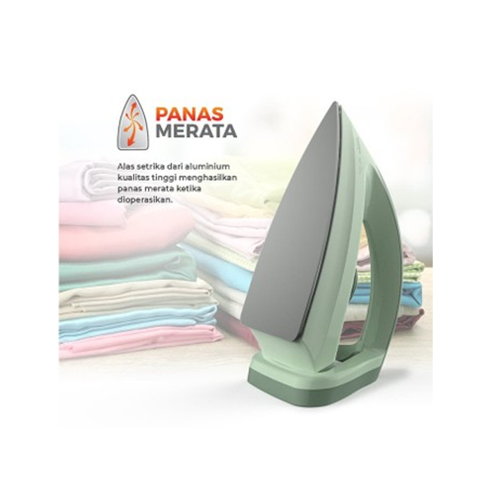 Maspion Setrika Listrik Dry Iron Non-Stick Hijab Series - HA365 | HA-365
